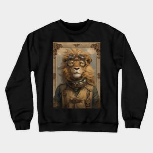 Steampunk Lion Crewneck Sweatshirt